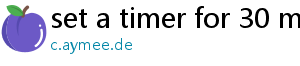 set a timer for 30 minutes